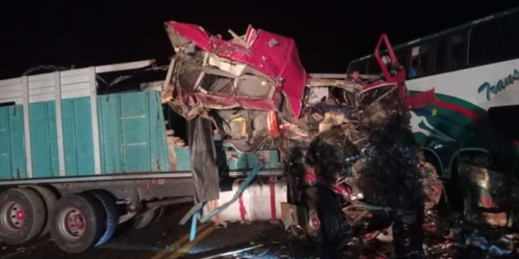 El accidente se registrño la madrugada de este martes.