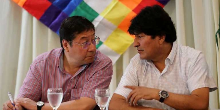Luis Arce y Evo Morales (Reuters)