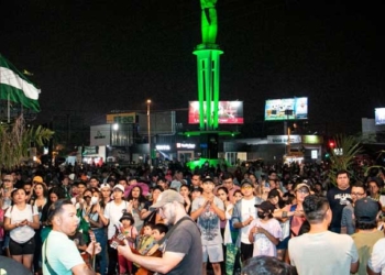 Concentracion en el Cristo Redentor