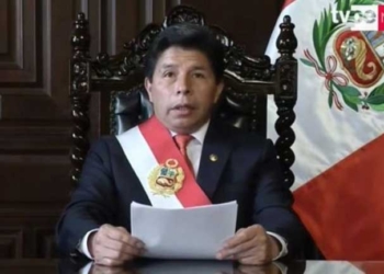Pedro Castillo anunció en cadena nacional la disolución del Congreso poco antes de ser depuesto.