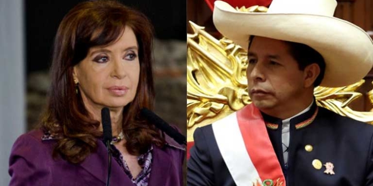 Cristina Fernández de Kircher y Pedro Castillo