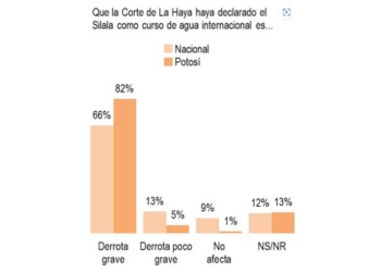 Encuesta indica que bolivianos consideran el fallo sobre el Silala como una “derrota grave”