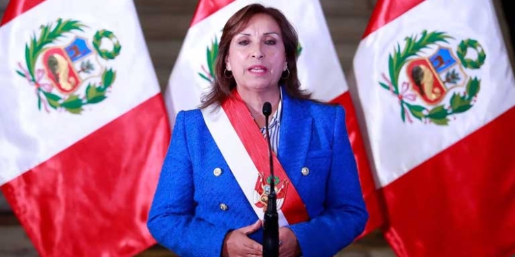 La presidenta de Perú, Dina Boluarte, en Lima - PRESIDENCIA DE PERÚ