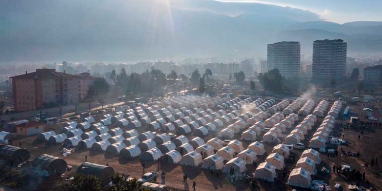Archivo - Tiendas de campaña para afectados por el terremoto en Turquía - Mustafa Kaya / Xinhua News / ContactoPhoto