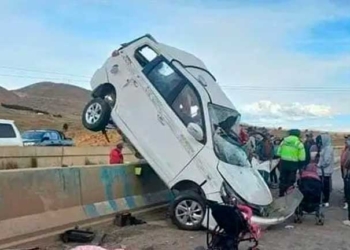 Tres víctimas fatales y un herido en trágico accidente en la carretera La Paz - Oruro