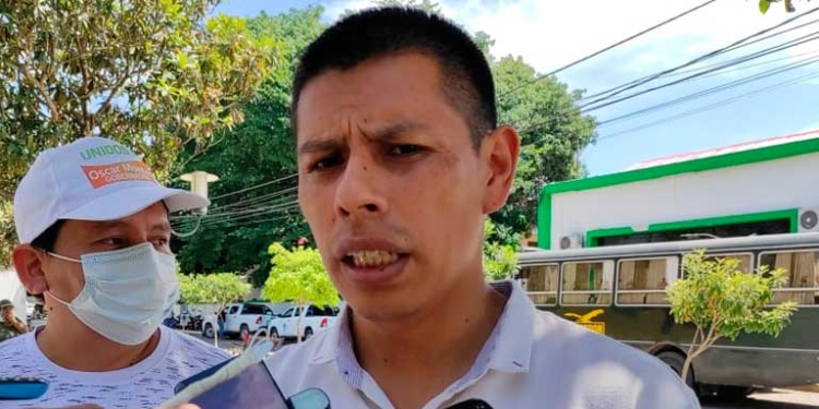 El Concejal Municipal de Yacuiba, Daniel Requena