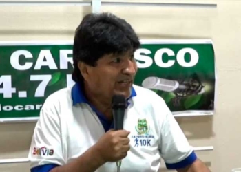 Evo Morales Ayma en su programa