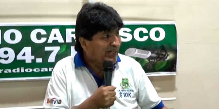 Evo Morales Ayma en su programa