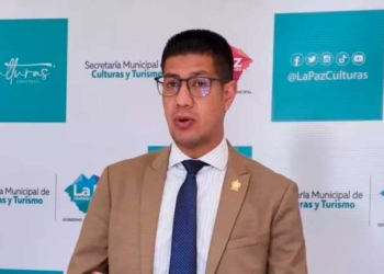 El secretario municipal de Culturas y Turismo de La Paz, Rodney Miranda
