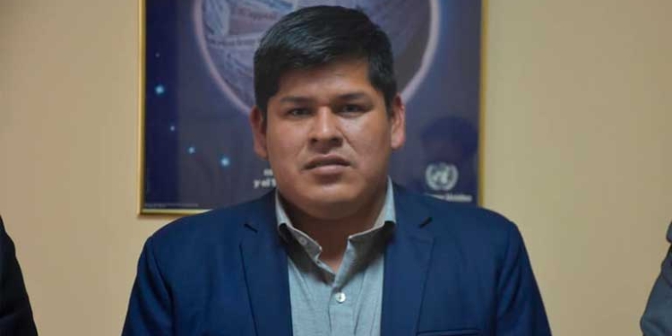 El viceministro de Defensa Social y Sustancias Controladas, Jaime Mamani.