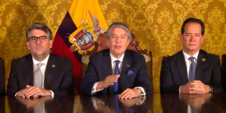 Mensaje a la ciudadanía por parte del Presidente de la República del Ecuador, Guillermo Lasso.