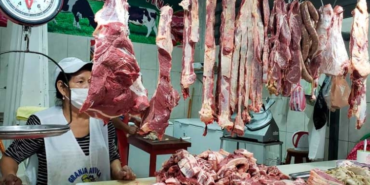 Venta de carne en Villa Montes