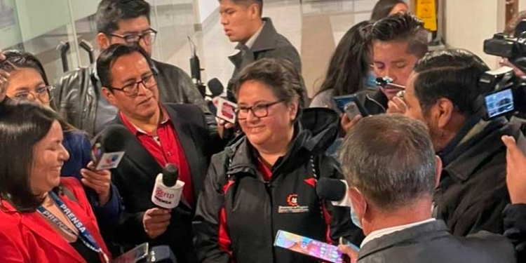 La ministra de Trabajo en declaraciones a la prensa