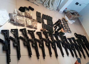 Fusiles encontrados en la operación “Marset”. | Ministerio de Gobierno