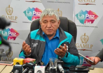 Alcalde de La Paz, Iván Arias en conferencia de prensa