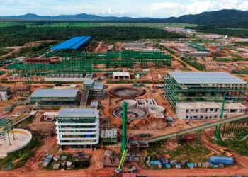 El complejo industrial en Puerto Suárez, Santa Cruz.