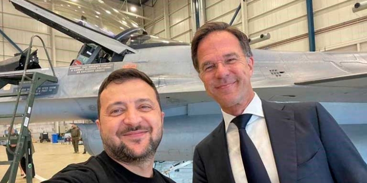 Volodimir Zelenski y Mark Rutte