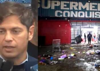 El gobernador bonaerense Axel Kicillof aseguró que ya suman 94 detenidos por los saqueos registrados en comercios del conurbano y la provincia de Buenos Aires. | Imagen: Radio Mitre