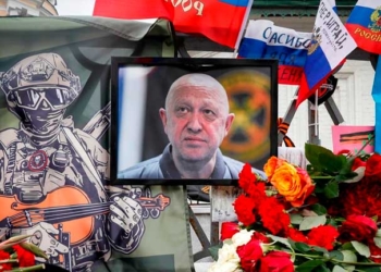 Un retrato del jefe de PMC Wagner, Yevgeny Prigozhin |  EFE/EPA/Yuri Kochetkov