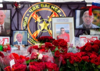 Homenaje en Moscú a Yevgeni Prigozhin y otros altos mandos del Grupo Wagner fallecidos en un accidente aéreo - Europa Press/Contacto/Vlad Karkov
