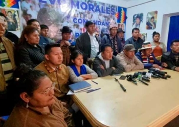 Dirigentes "evistas" del Pacto de Unidad