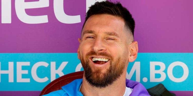 A pesar de no estar entre los citados, Lionel Messi vivió desde el banco de suplentes la goleada histórica de la Selección Argentina ante Bolivia por la segunda fecha de las Eliminatorias.