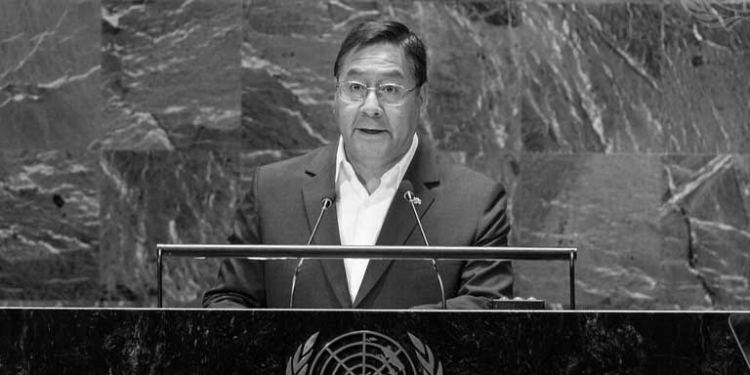Luis Arce en la O.N.U.