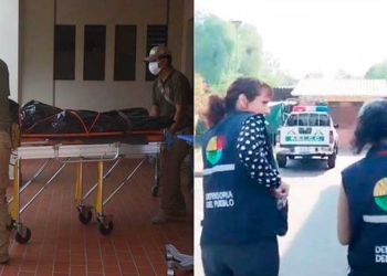 Traslado del cuerpo del Hospital Viedma. La Defensoría del Pueblo en la Felcc. | José Rocha