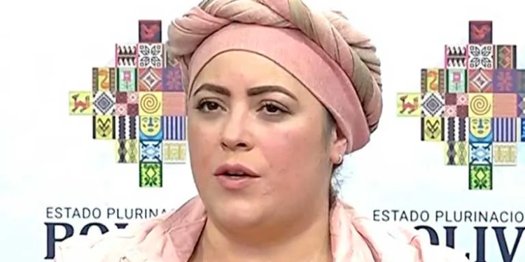 La ministra de la Presidencia, María Nela Prada