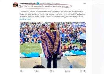 ¿Quién Redacta los Tweets de Evo Morales? Error desnuda que no escribe sus mensajes
