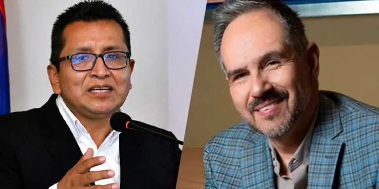 El Defensor del Pueblo impuesto por el oficialismo, Pedro Callisaya / El mexicano representante actual de la CIDH para Bolivia, José Luis Caballero