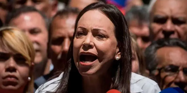 La líder opositora venezolana María Corina Machado | EFE/ Miguel Gutiérrez