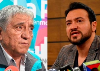 El alcalde de La Paz, Iván Arias / El diputado de Comunidad Ciudadana (CC), Alejandro Reyes