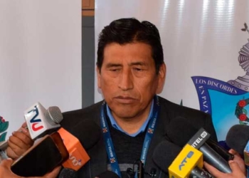 El Director Departamental de Educación La Paz, Basilio Pérez Gómez