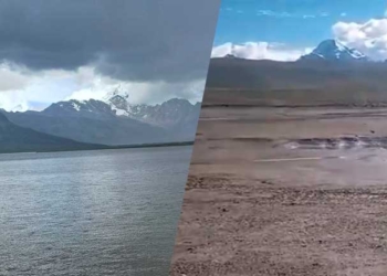Desperdicio de agua en la Represa Milluni Bajo por error humano
