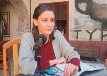 Stephanie Weiss Müller, autora del libro: Estado ambiental de La Paz y su impacto sobre los sistemas alimentarios | Foto: Agencia de Noticias Ambientales