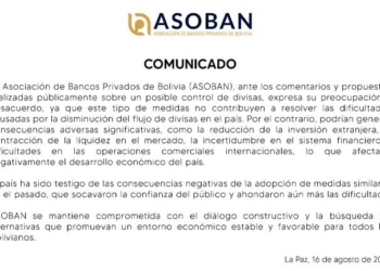 Asoban rechaza que el Gobierno intente controlar los dólares por exportaciones
