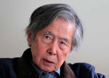 Imagen de un folleto publicado el 25 de julio de 2018 por la oficina de prensa de Fujimori que muestra al ex presidente peruano Alberto Fujimori (1990-2000)  | AFP