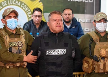 José Zúñiga es presentado tras su detención por un "intento de golpe de Estado" en La Paz, Bolivia 26 de junio de 2024. REUTERS - Claudia Morales