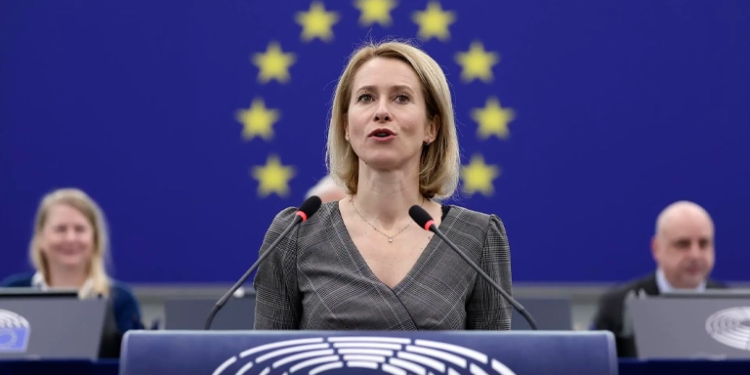 La jefa de la diplomacia comunitaria, Kaja Kallas. EFE/RONALD WITTEK