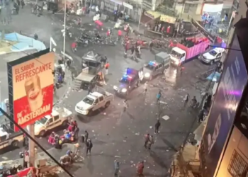 Caos y descontrol tras el convite del Gran Poder en La Paz