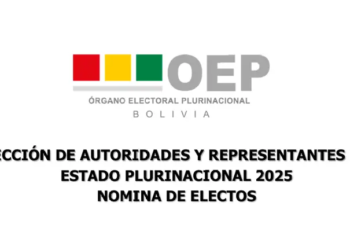 Lista oficial de legisladores electos de Bolivia