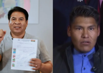 El líder de Nueva Generación Patriótica (NGP), Édgar Uriona / René Yahuasi