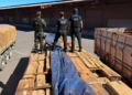 Presunta droga impregnada en madera | Foto: Servicio Federal de Ingresos de Brasil