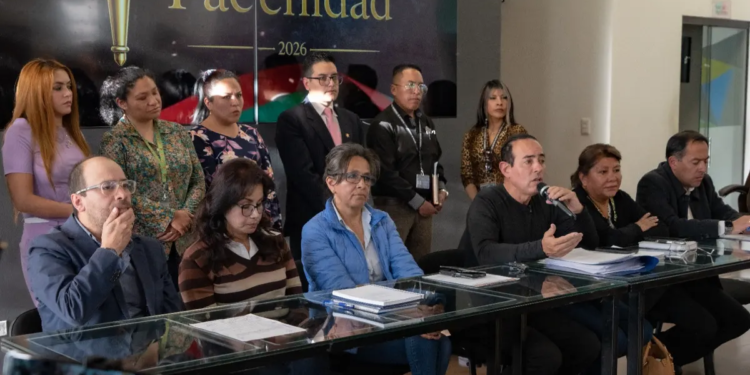 Conferencia de prensa de la Asamblea de la Paceñidad