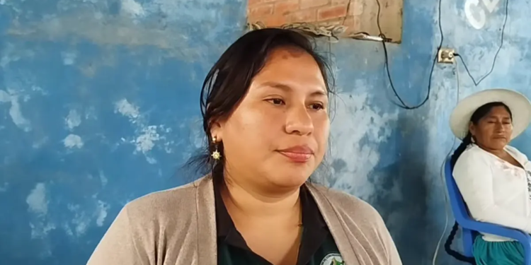 Yesenia Vargas, dirigente vinculada al evismo