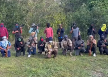 Grupo de hombres encapuchados, portando armas de fuego de grueso calibre, se autodenomina “milicia armada del pueblo”