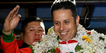 Edmand Lara en campaña electoral
