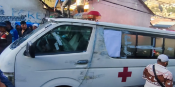 la ambulancia aparentaba tener un deterioro visible